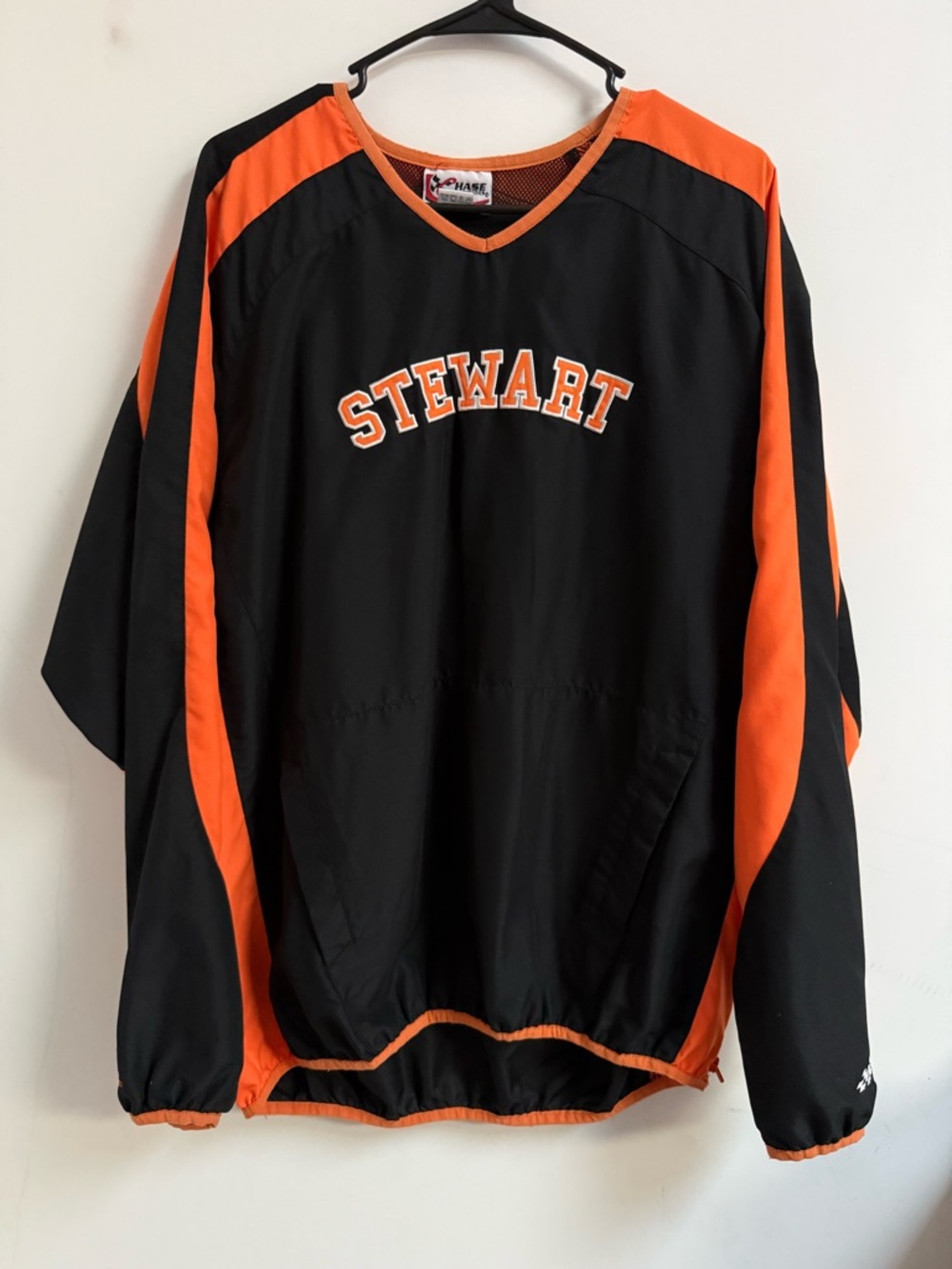 Chase Authentics Black and Orange Athletic Pullover